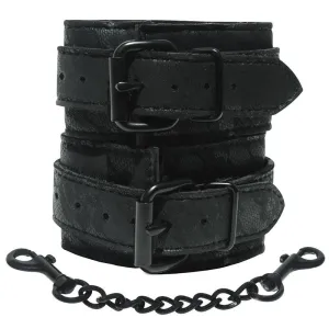 Sincerely. Sportsheets Lace Adjustable Wrist Cuffs with Removable Chain Black