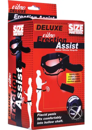Size Matters Vibro Hollow Strap On Black