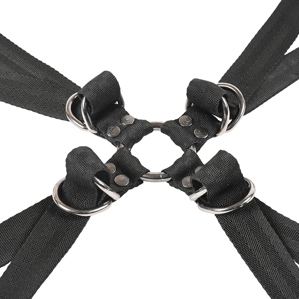 Sportsheets Velvet Noir Adjustable Hog Tie & Cuff Set