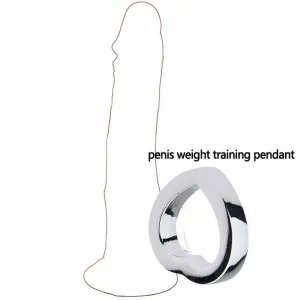 Stainless Steel Heart Design Weight Pendant Scrotum Ball Stretcher