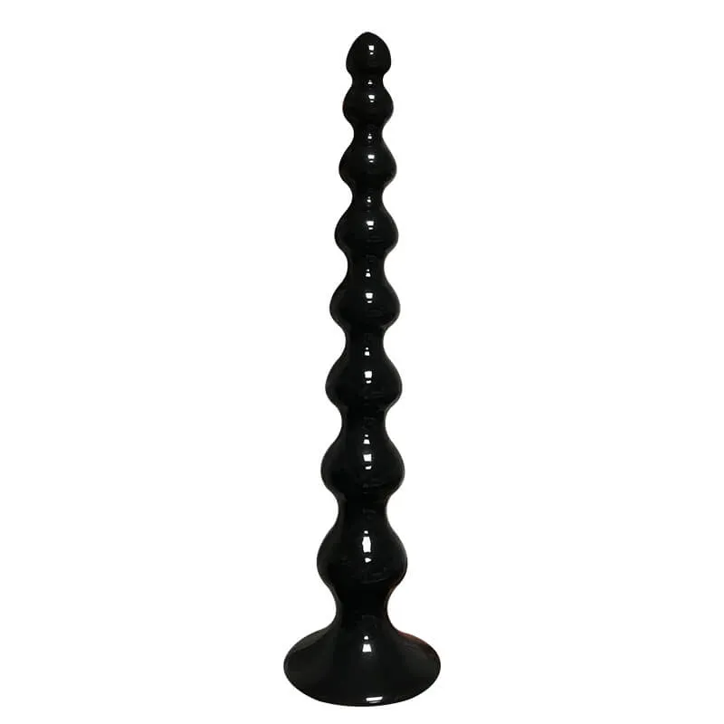 Super Long Soft Big Anal Beads With Suction Cup For Prostate Massaging