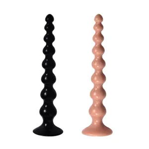 Super Long Soft Big Anal Beads With Suction Cup For Prostate Massaging