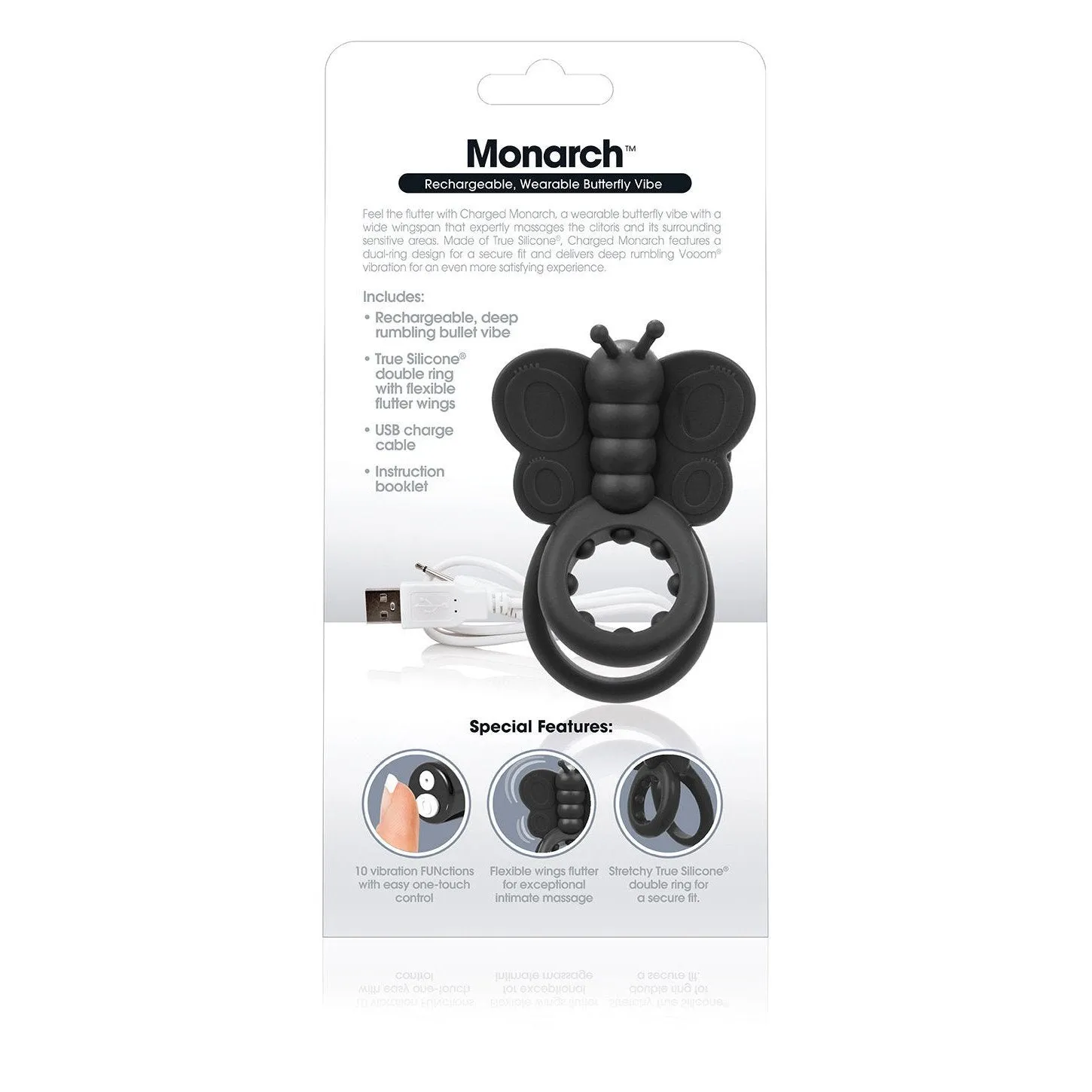 TheScreamingO - Charged Monarch Rechargeable Butterfly Cock Ring